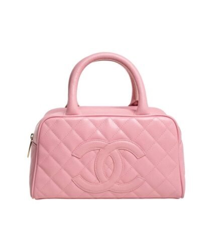 PINK CHANEL QUILTED LEATHER PURSE (RARE FIND)