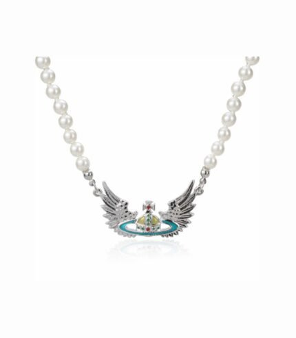 VIVIENNE WESTWOOD WINGS PEARL NECKLACE