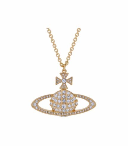 VIVIENNE WESTWOOD GOLD RHINESTONE BIG ORB