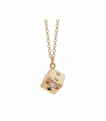 VIVIENNE WESTWOOD HENDRIX DICE LONG PENDANT