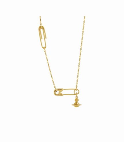 VIVIENNE WESTWOOD SAFETY PIN PENDANT NECKLACE