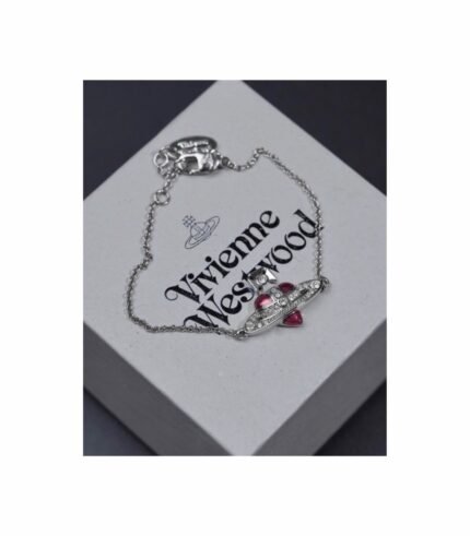 VIVIENNE WESTWOOD DIAMANTE HEART BRACELET