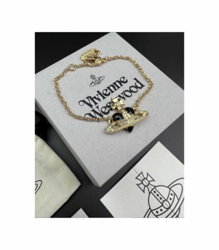 VIVIENNE WESTWOOD DIAMANTE HEART BRACELET