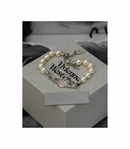 VIVIENNE WESTWOOD MINI BAS RELIEF PEARL BRACELET