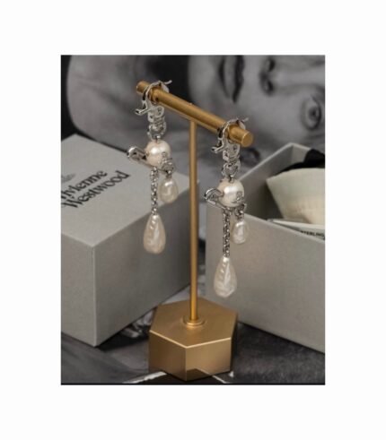 VIVIENNE WESTWOOD CLAUDE LONG EARRINGS